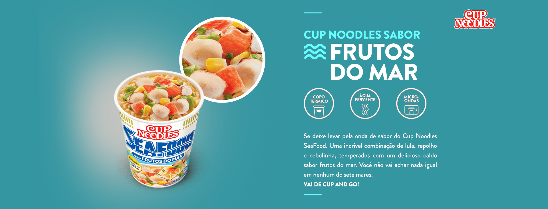 Banner Cup Noodles Frutos do Mar